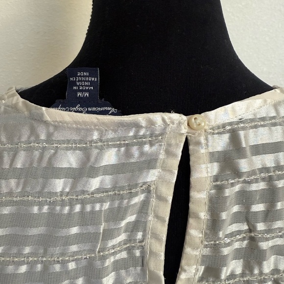 American Eagle Outfitters Cream Textured Tank Top - Picture 5 of 7